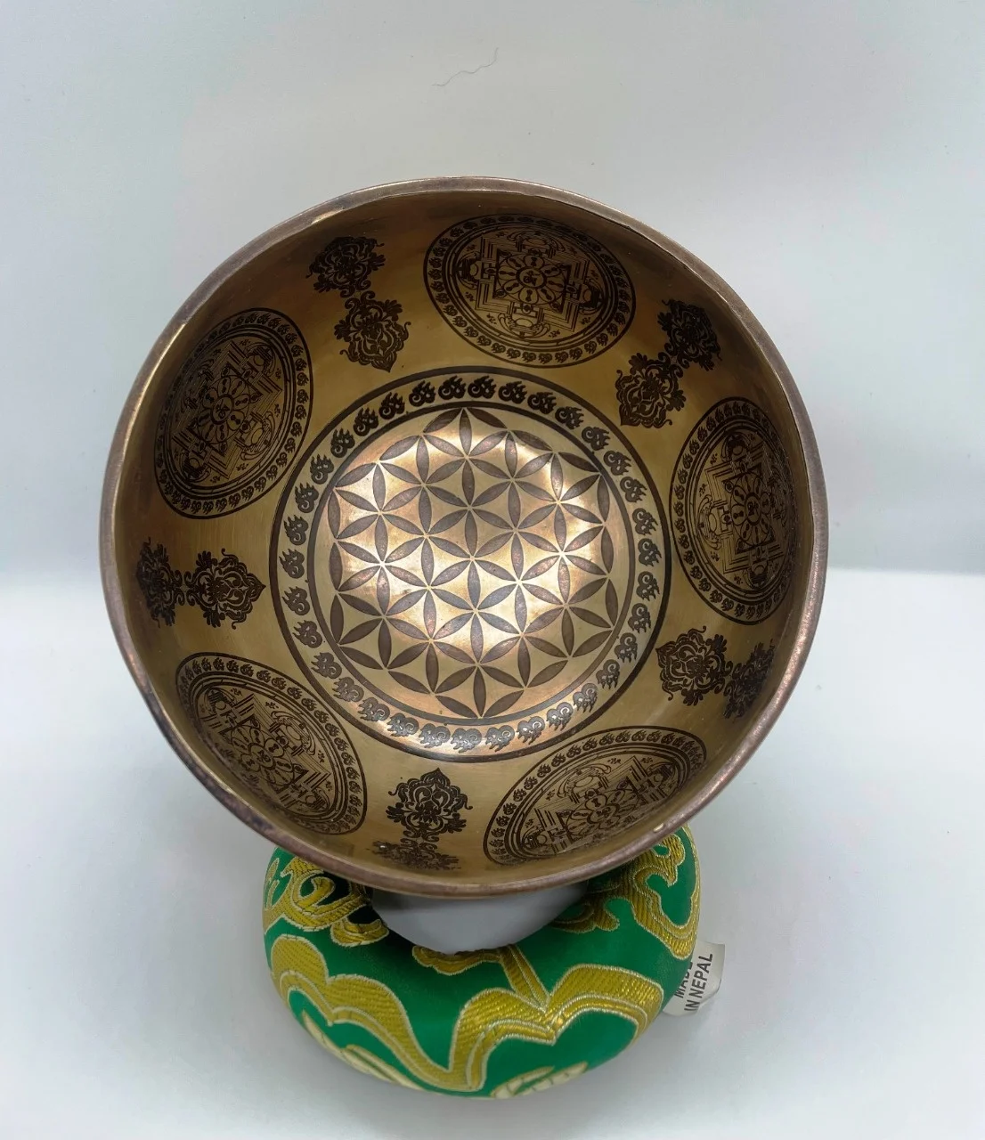 Sound healing bowl bronze 12cm -50cm custom size etching carving full moon singling bowl handmade bronze sound healing bowls