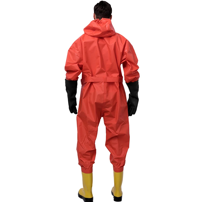 Manufacture light type semi-enclosed acid resistant chemical suits