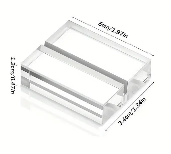 Clear Acrylic Card Holders Table Number Stands Desktop Sign Holders for Weddings Parties Restaurants Seat Marking Signs