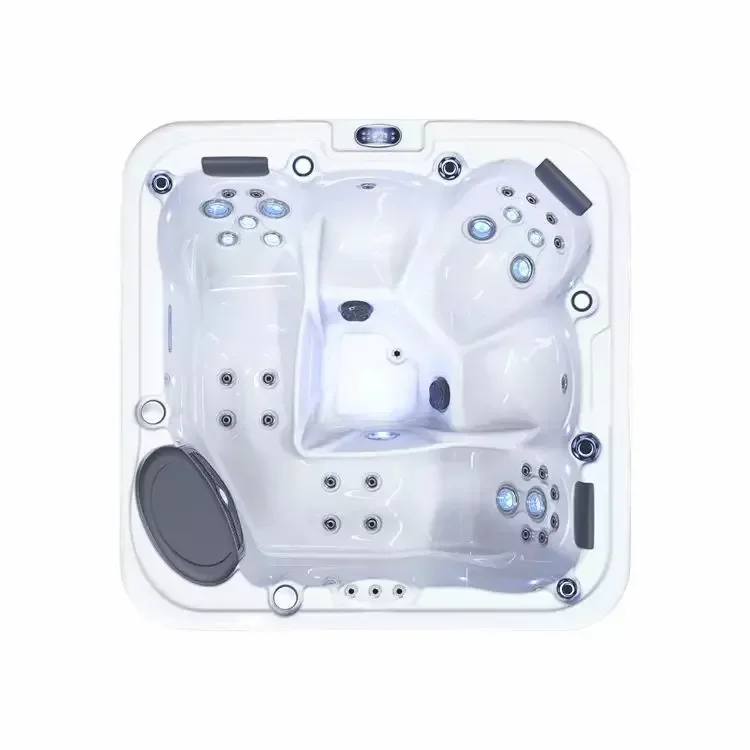 8 People Spa Outdoor Hot Tube Yacuzzi Whirlpool Massage White Color With Balboa System Spas Ce Approved In Hotel