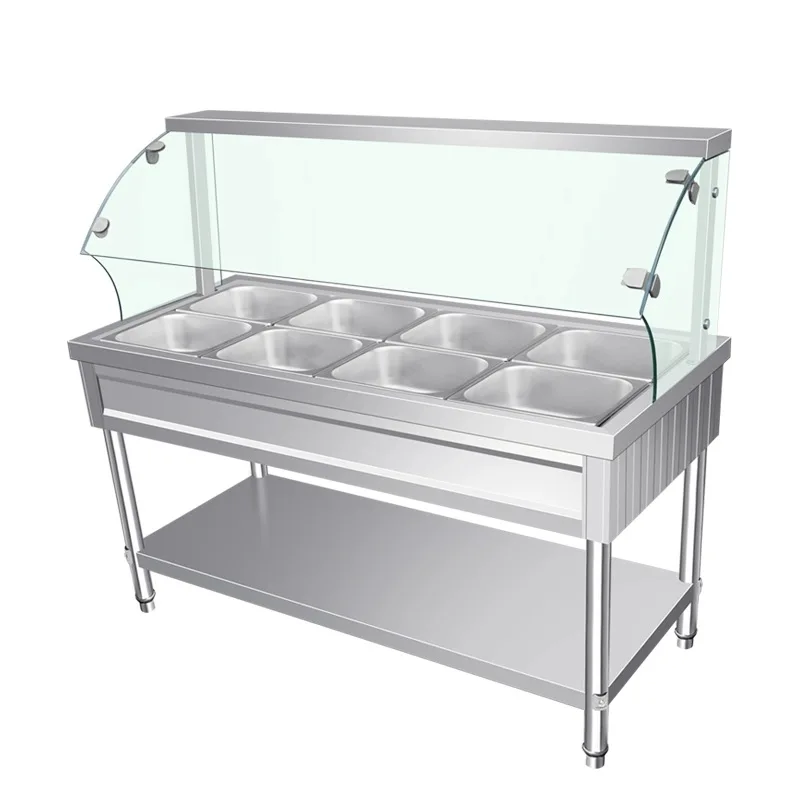 Электрическая пищевая подогреватель из нержавеющей стали Bain Marie оборудование для общественного питания коммерческое