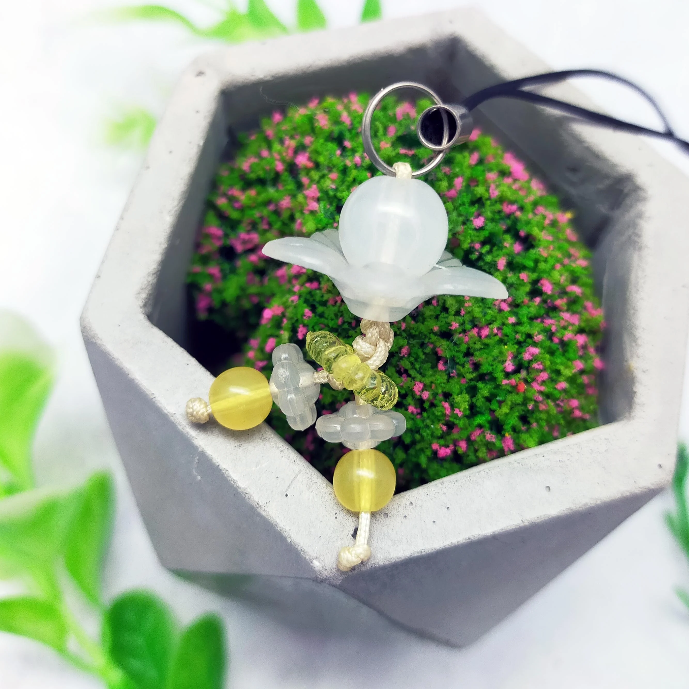 Lovely plastic Doll  key chain ornament for mobilphone  and bag