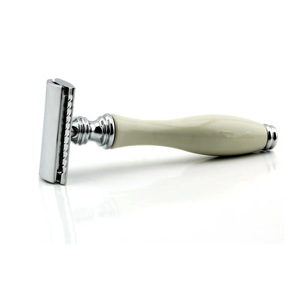 Traditional Double Edge Safety Razor for Men | High Quality Long Resin Handle Shaving Razor For Barber