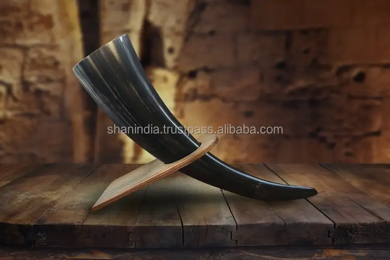 High quality hand finished natural Viking Drinking Horn and mugs
