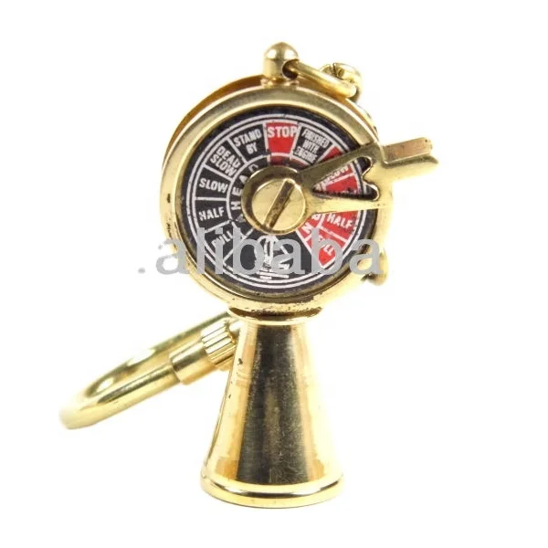 Nautical Brass and Copper Telegraph Key chain custom color with logo engraving metal key chain