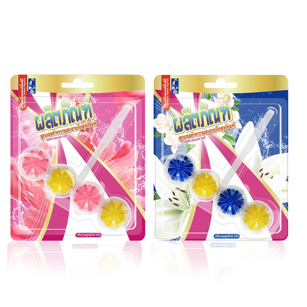 Private Label Custom Dead Toilet Bowl Cleaner Ball With Air Freshener Aromatic Flower Cleaning Restroom Lasting Fragrance