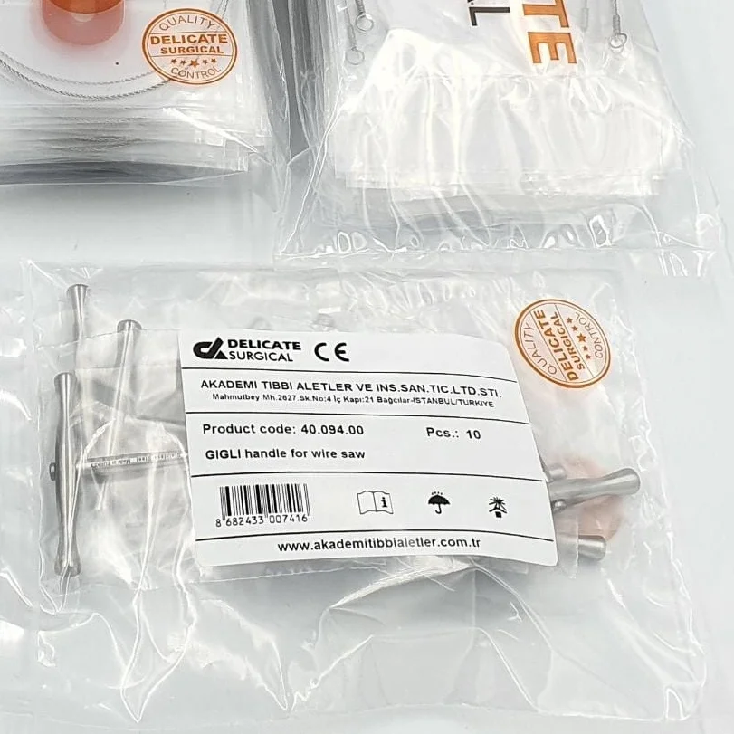 Best Order Price Gigli Wire Saw Size 30cm 40cm 50cm 60cm 70cm Orthopedic Saw Manufacturer Company Gigli Saws Bone Orthopedic