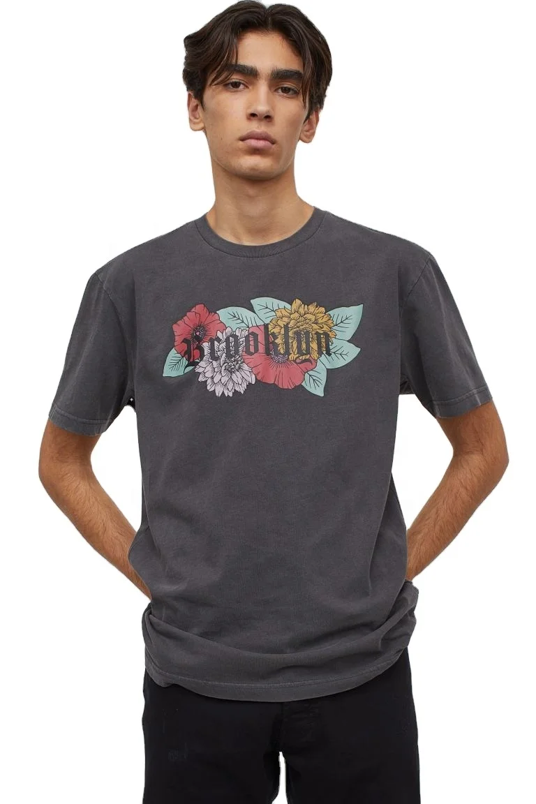 Top Selling Custom Printed Mens Cotton Round neck Drop Shoulder T-shirt your own Branding customization T-shirts in India