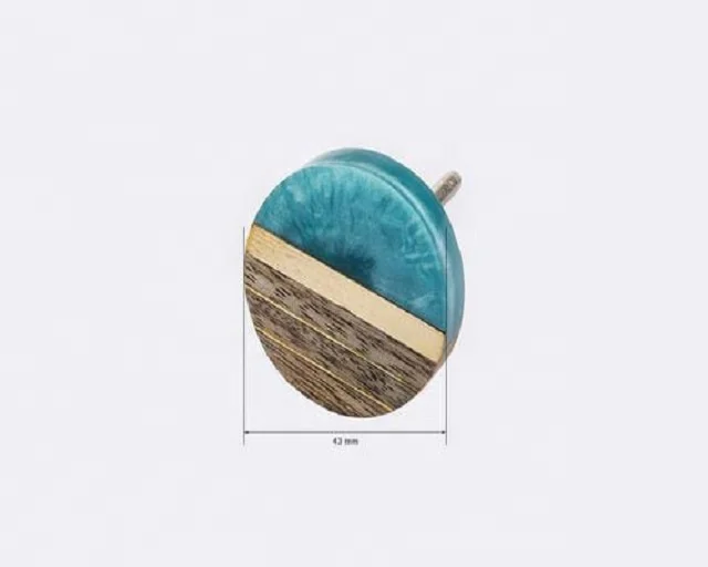 Высококачественная индийская ручная работа деревянная ручка из смолы круглая черная для ящика оконные ручки оптовый экспорт