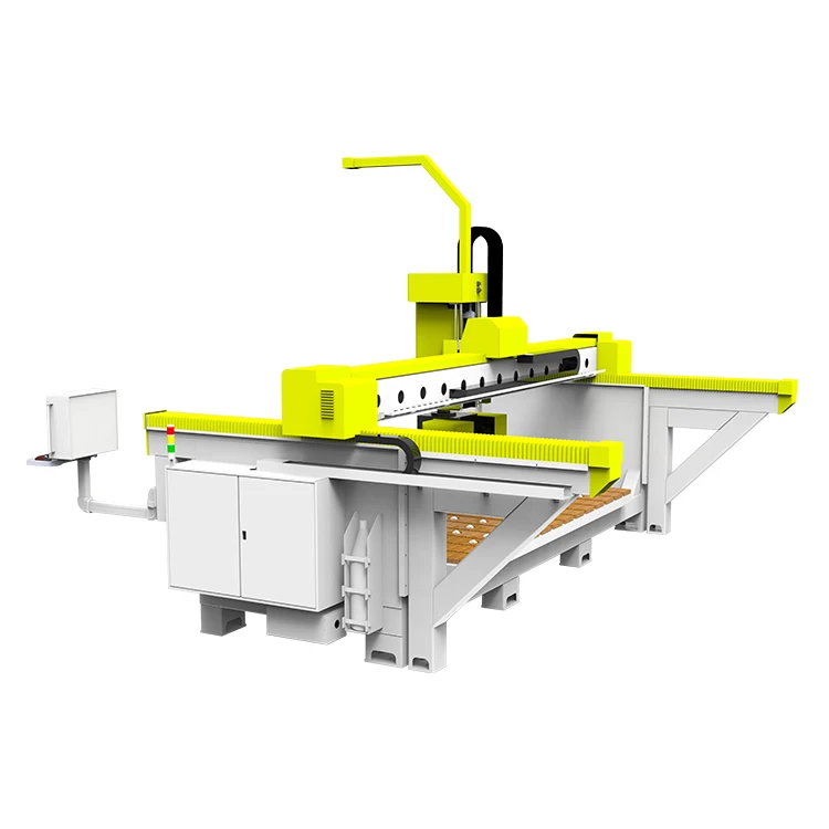 MISHI High Efficiency Cnc Granite Cutting Five Axis Bridge Saw Stone Polishing Marble Saw Cutter For Processing Bathroom Counter