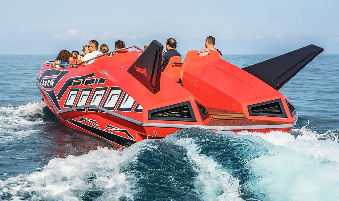 Alesta Marine Luxury Commercial Jet Boat GREEN New Fiber Glass Entertainment Speed Boat Best Quality White Ocean Sea Lake River