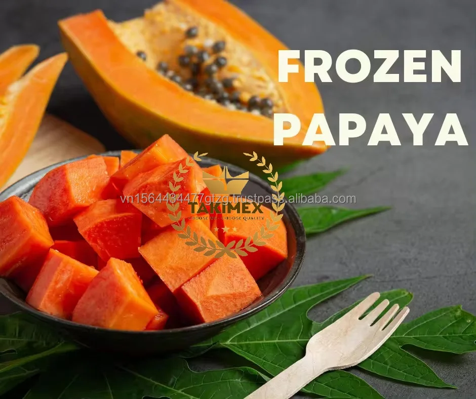 Vietnam Frozen IQF Papaya Supplier - Frozen Papaya or IQF Papaya All Shapes OEM Packing Made in Vietnam