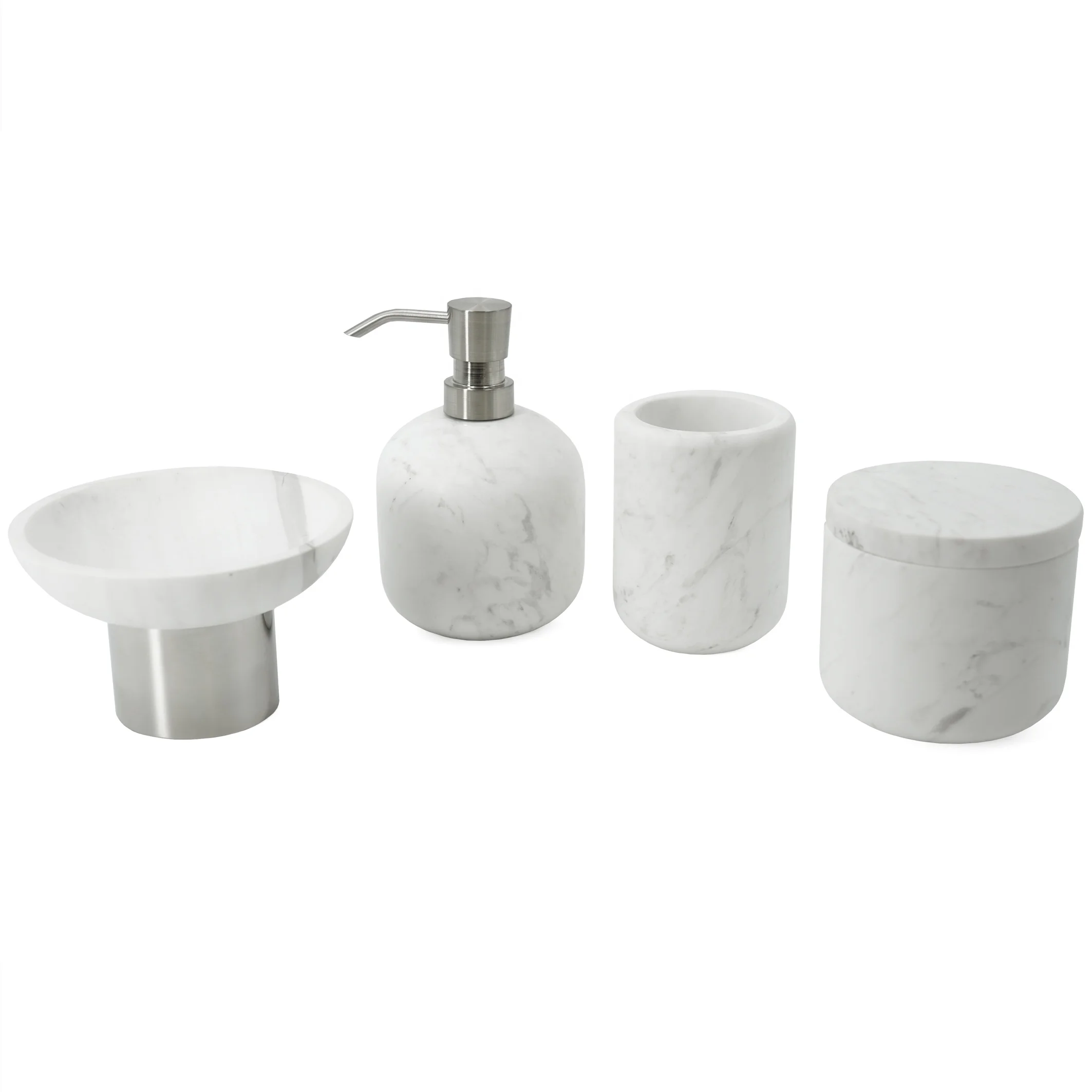 
Hotel White Luxury Marble Bathroom Accessories Sets 