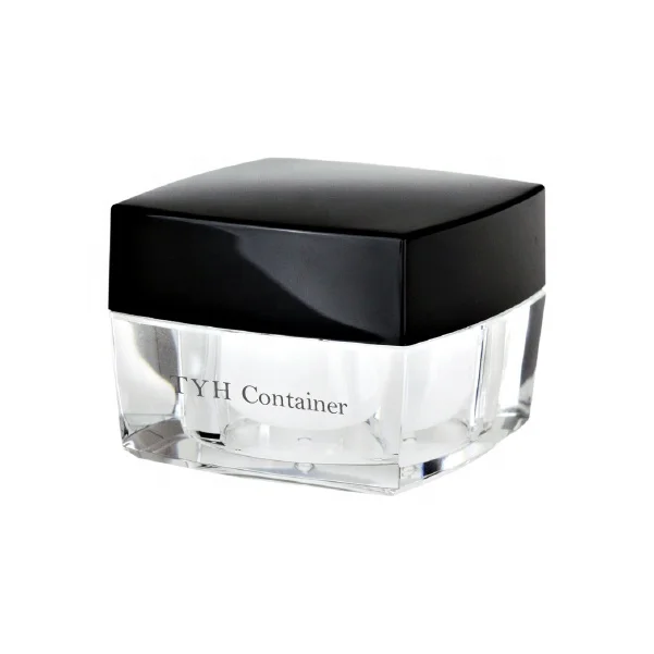 15ml 20ml 25ml 30ml 50ml 60ml PMMA Acrylic Luxury Square Arched Double Wall Plastic Cream Jar For Personal Care (FR Series)