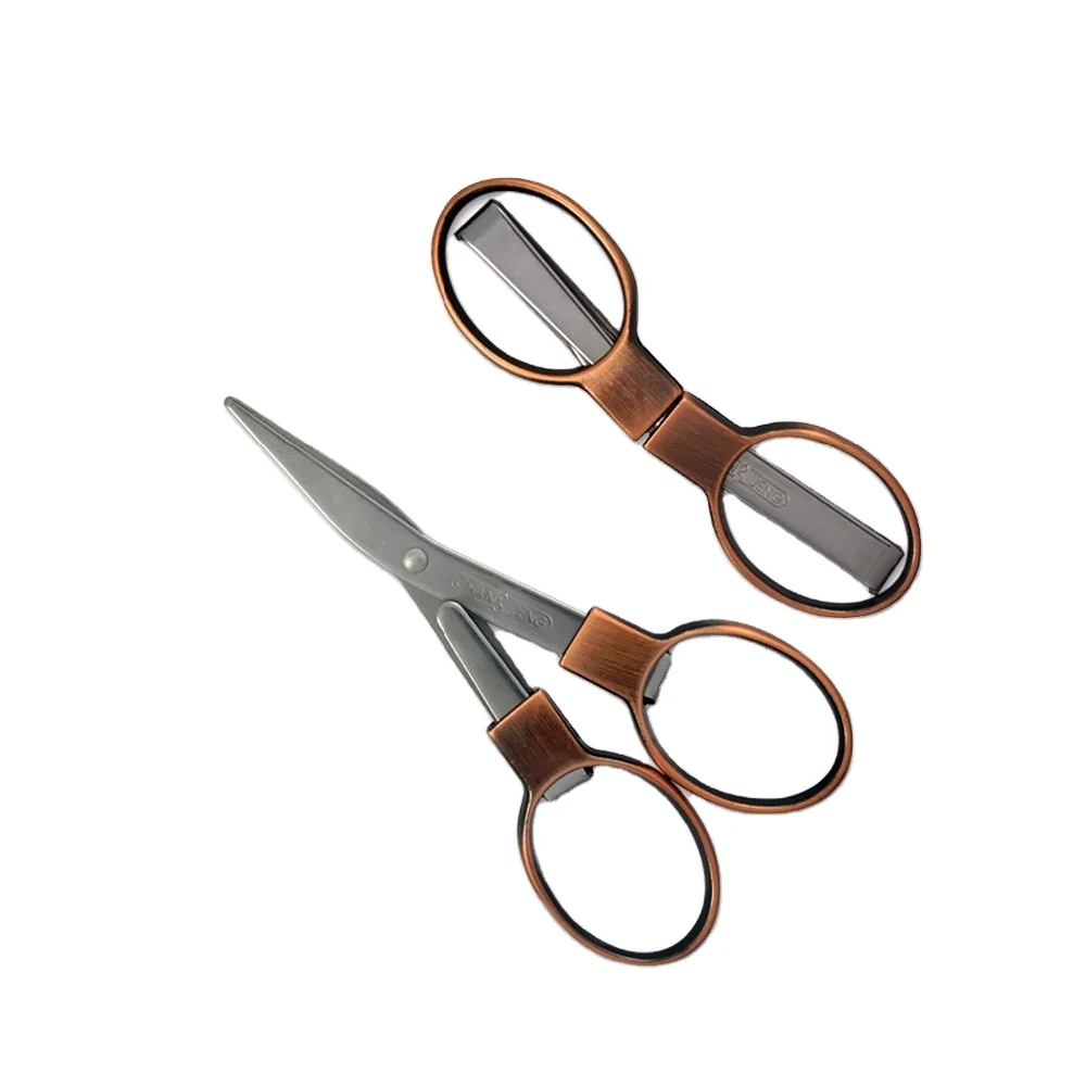 Складные ножницы с ручкой из цинкового сплава