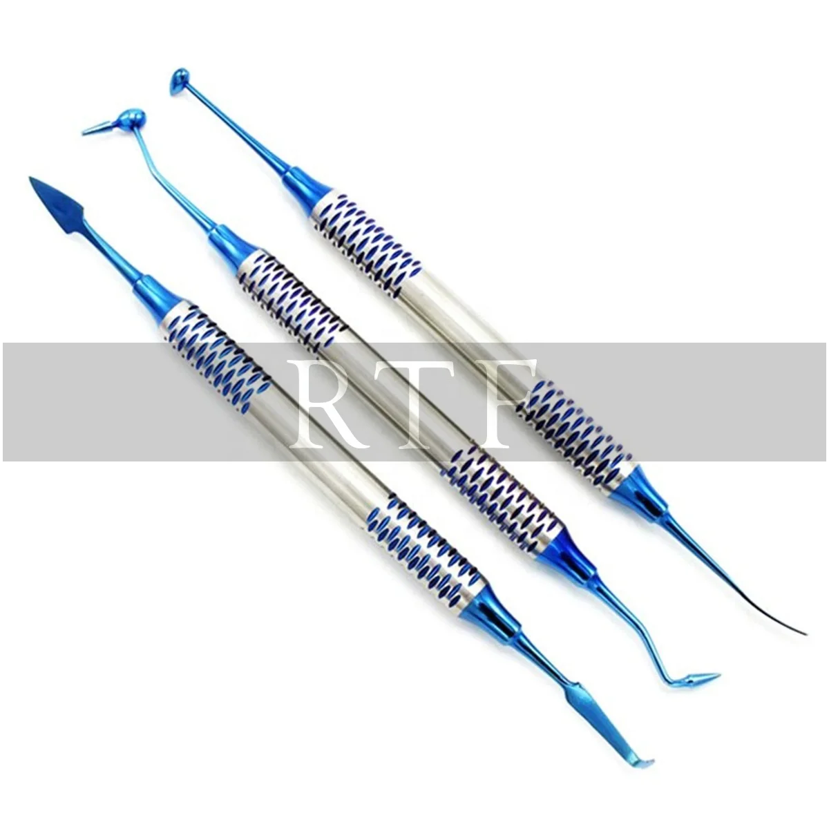 Dental instrument Composite Resin Filling Spatula Titanium Plated Head Filler Set Dental tool set