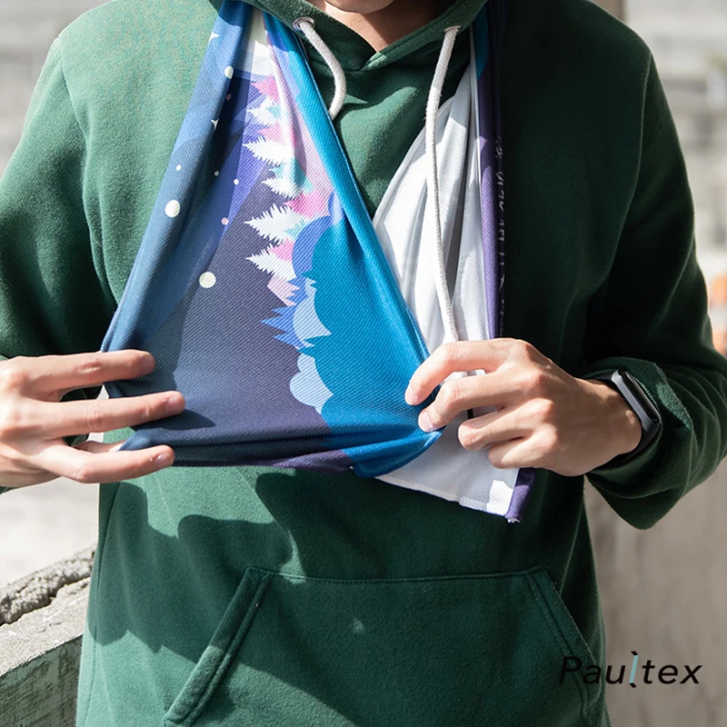 printed pva cool beach towels instant cooling OEM