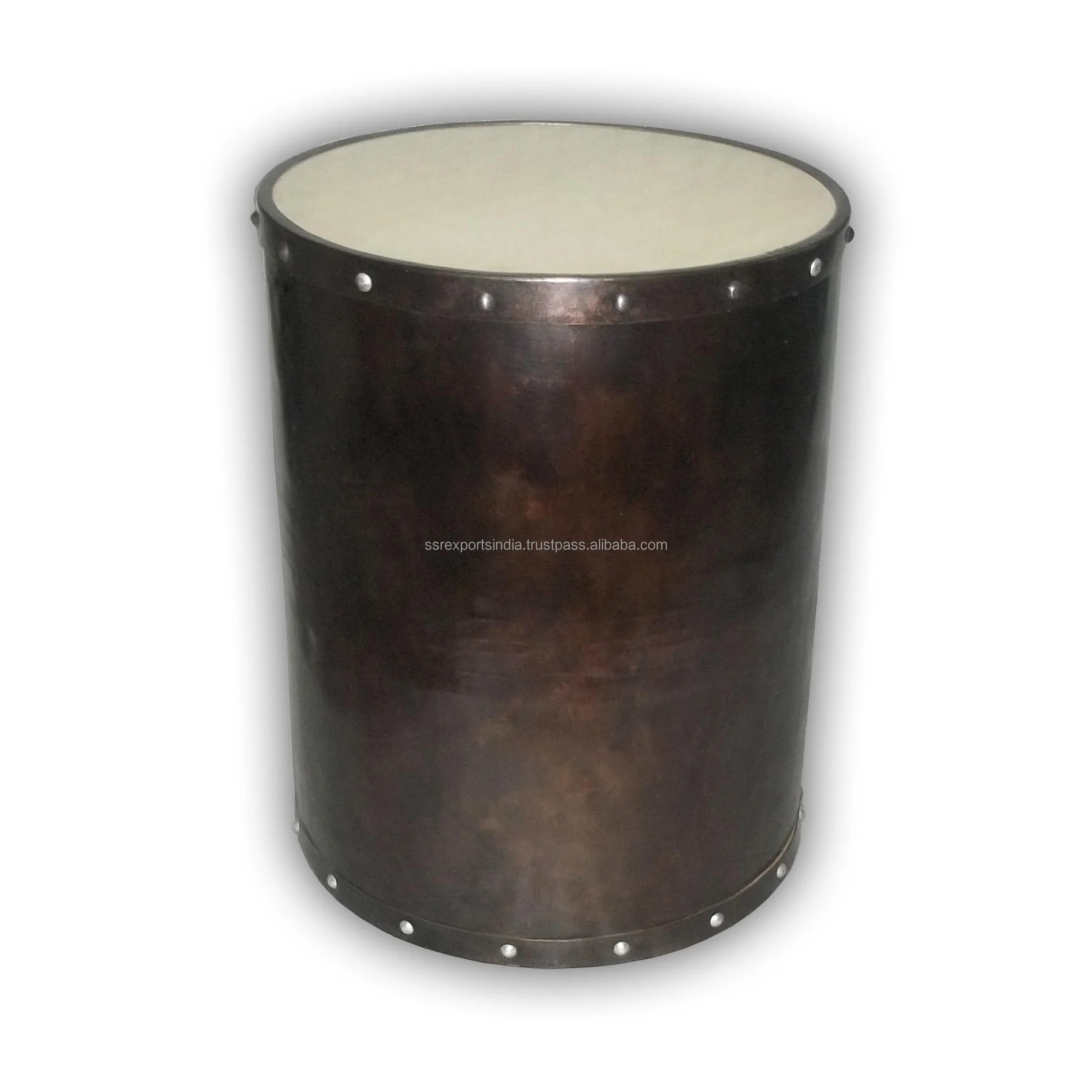 Wooden Top Side Tables New Design Iron Metal Frame Living Room Furniture Set Gold Round Modern Luxury Marble Coffee Table