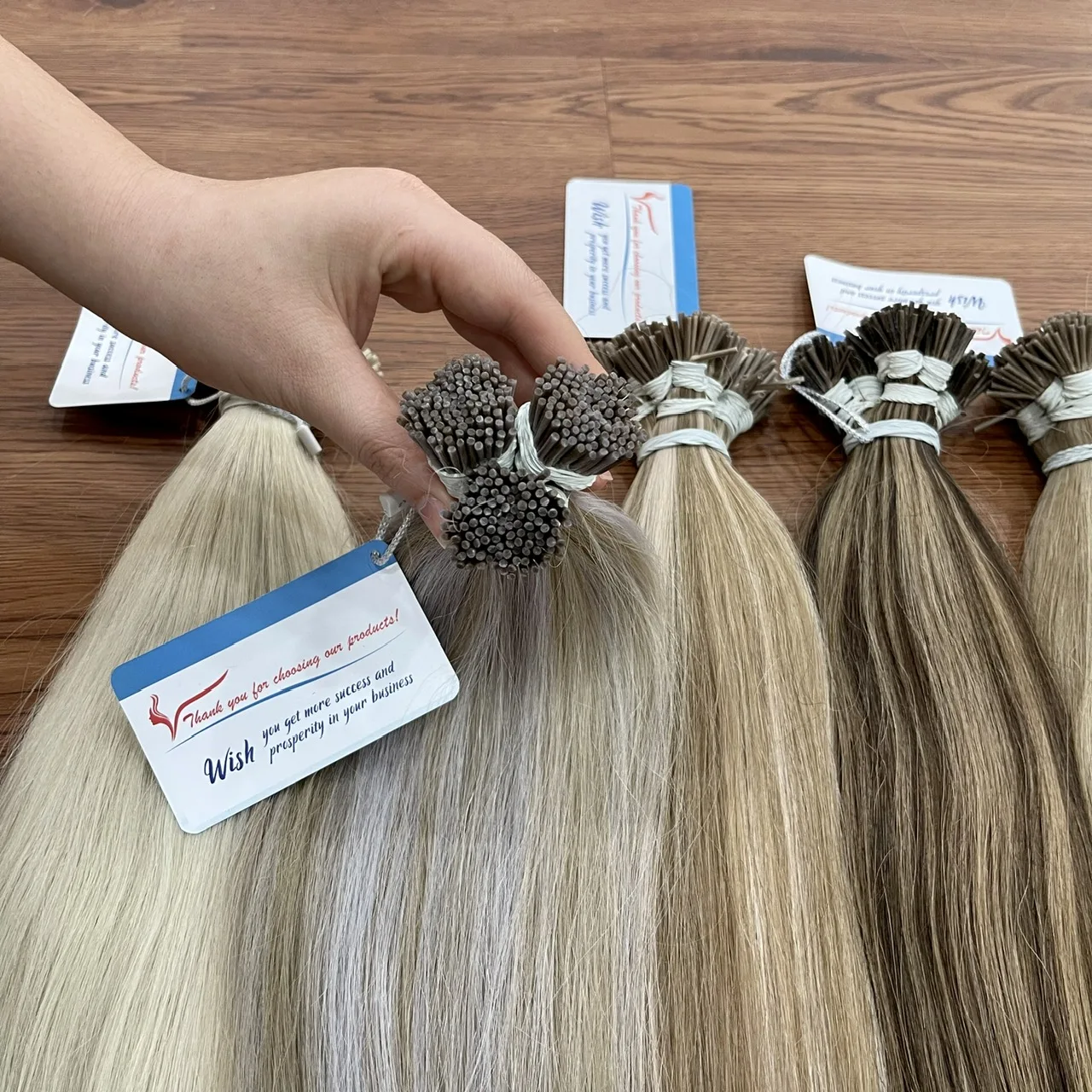 Factory price I tip Hair Extensions 100% Vietnamese human hair no tangle no scam best quality very silky super shiny large stock