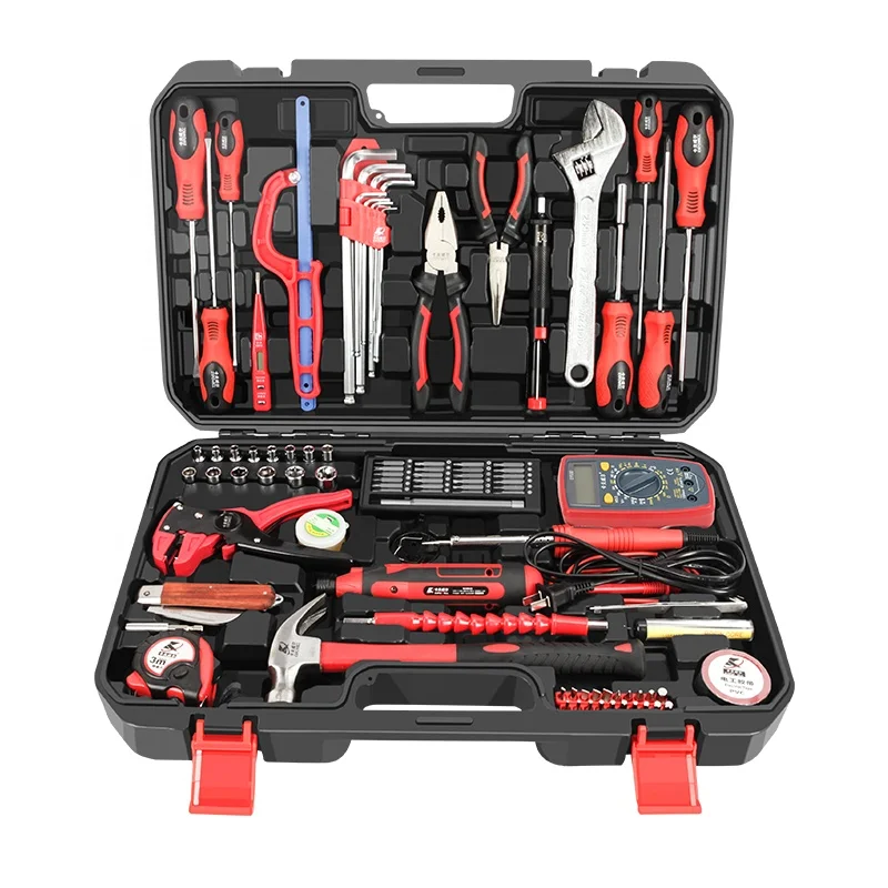 KAFUWELL C3708A 74PCS Professional Household Repair Toolkit Telecommunication Maintenance Electrician Hand Tools Box Set