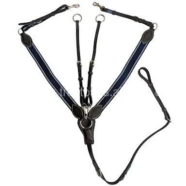 Wholesale Horse Equestrian Breastplate With And EVA Padded Liner Soft SHIP Leather Padded  Size and Color Mixed