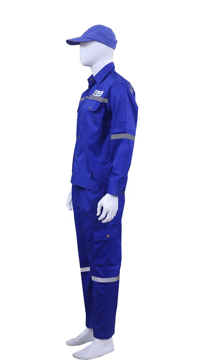 Fire proof Heat resistant 65%cotton, 33% Modacrylic, 2% Ani-static Fiber Overalls reflective Flame Retardant Coverall