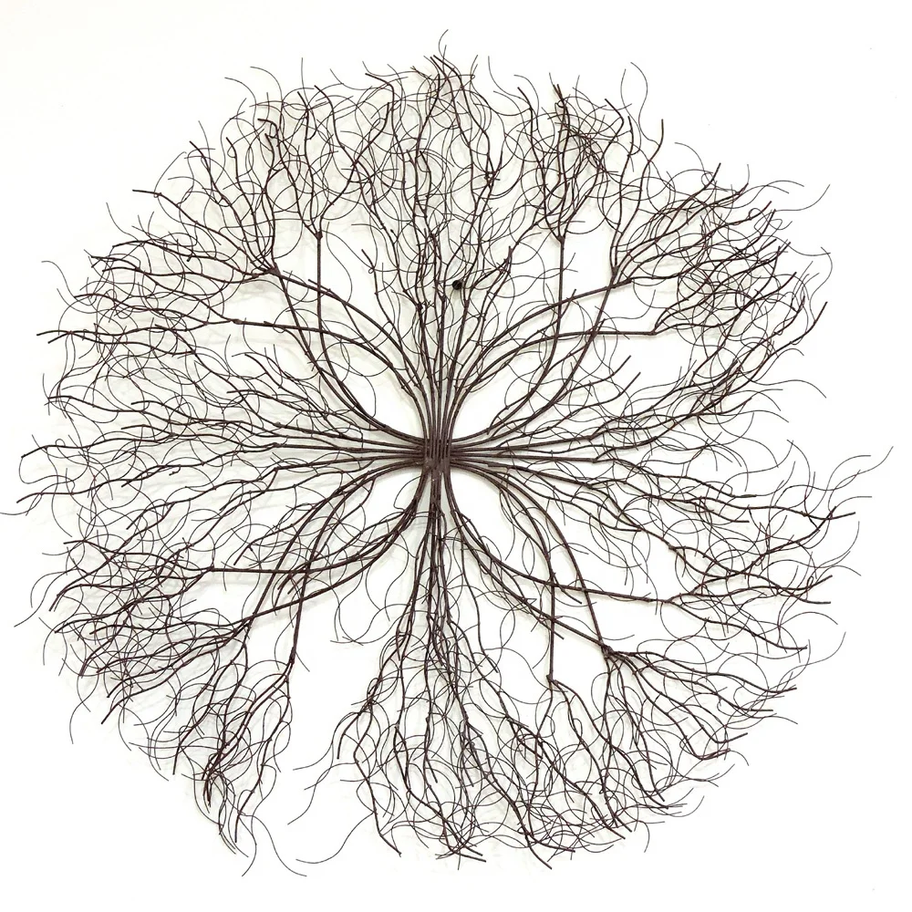 Iron Flower Home Decor and Wall Decor Decorative Item used in Home Restaurant and Hotel Sets Of 2