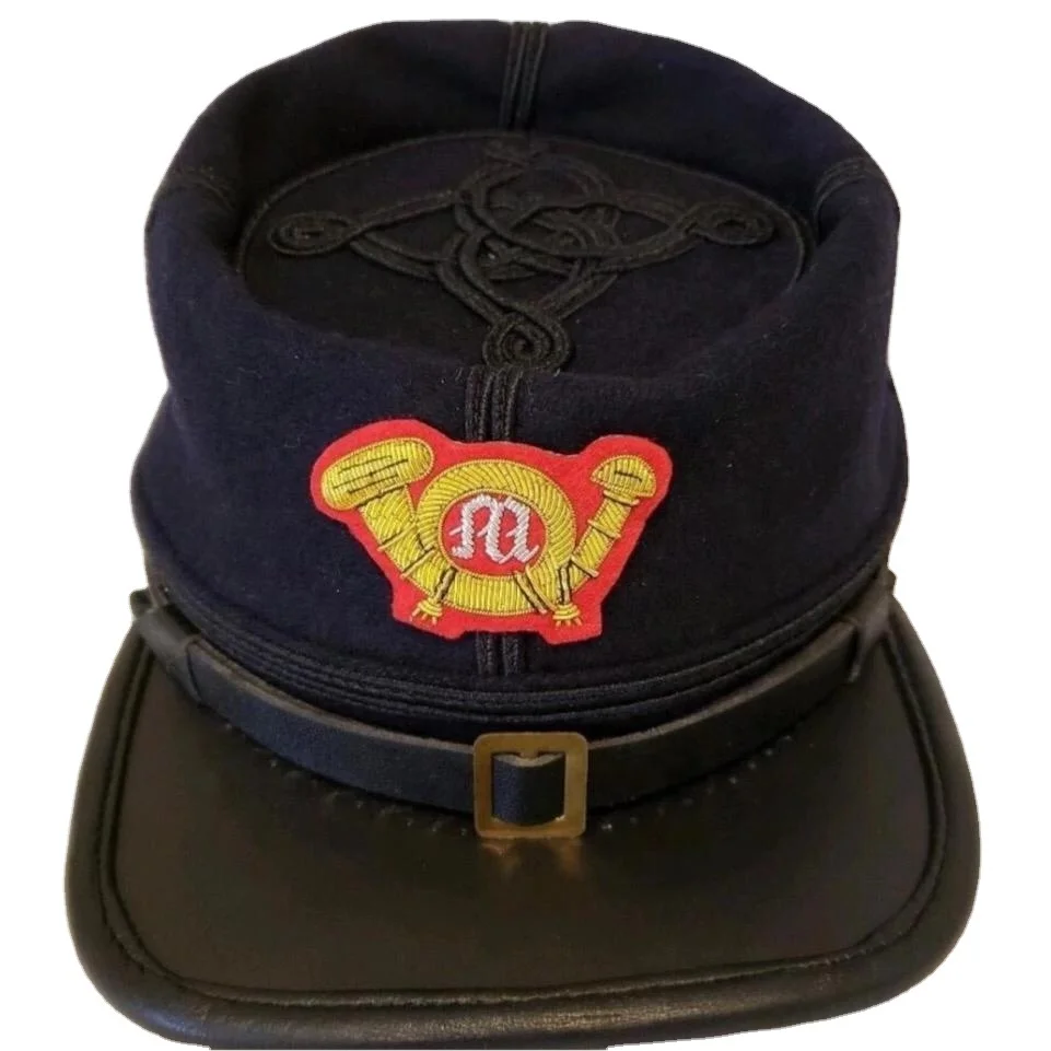 Reproduction American Civil War Union Marine Wool Officers Hat Kepi Vintage Soviet Russia USSR Military Visor  Hat