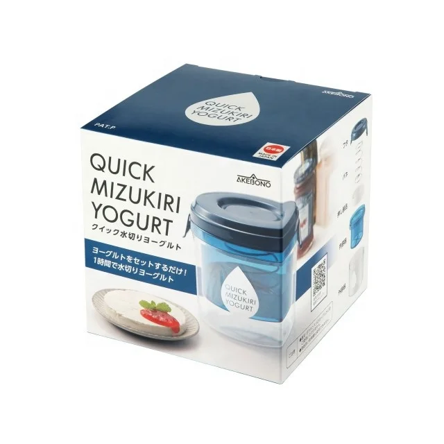 Easy Greek Yogurt Maker Japanese Kitchen Gadget for Salad Dressing, Tiramisu, Cheese Cake ST-3001 Quick Mizukiri Yogurt Strainer