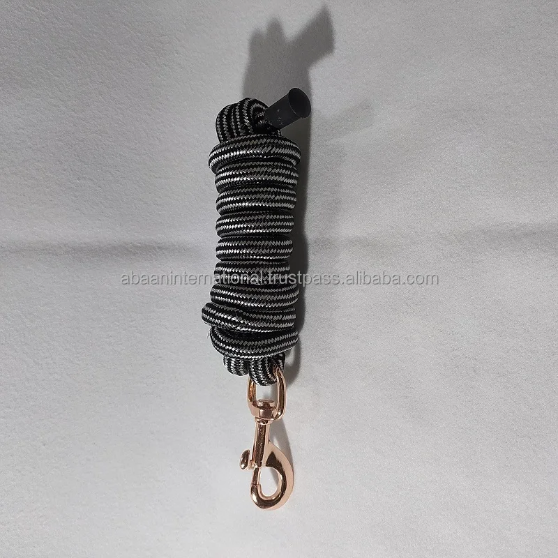 High Quality Horse Nylon Lead Rope Eco Friendly Lead rope with Snap Hook Mix Color available in all colors Manufacturer in India