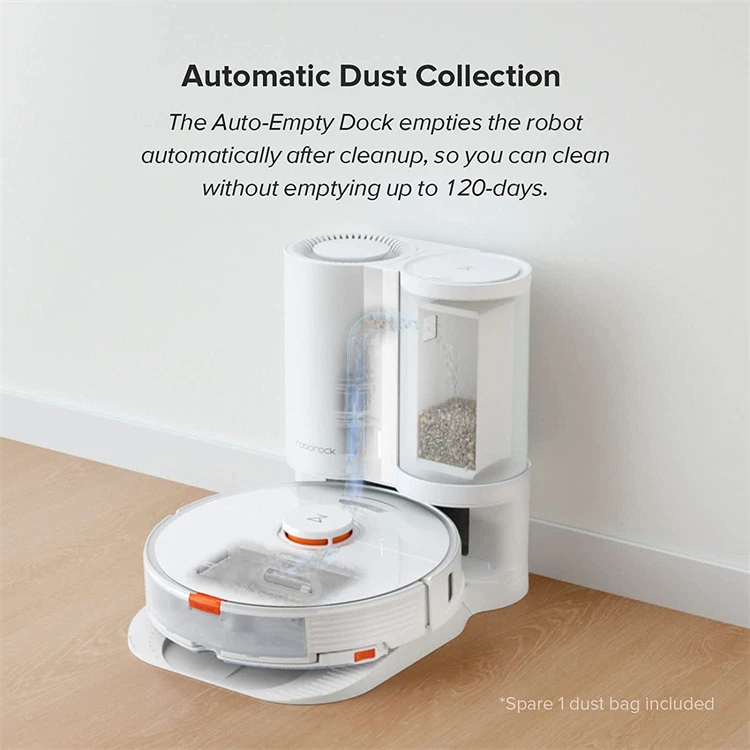 Roborock S7+ Smart Home Clean Dust 2500pa App Control Laser Floor Cleaning Robot Automatic Mop And Sweep Robot Vacuum Cleaner