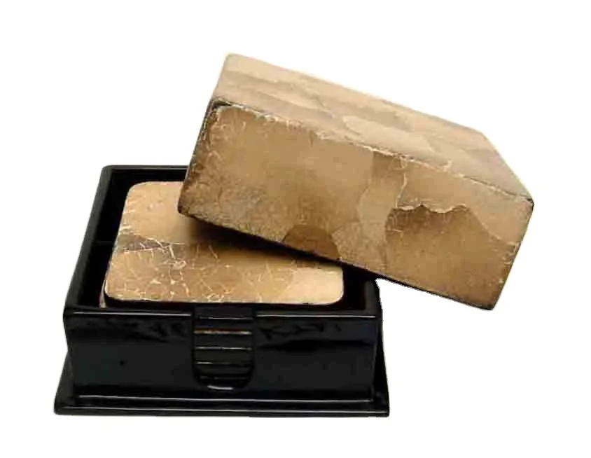 
Set of 6 square egg-cell coasters with holder, Vietnam handicrafts, suitable for tableware, home-decor, household products. 