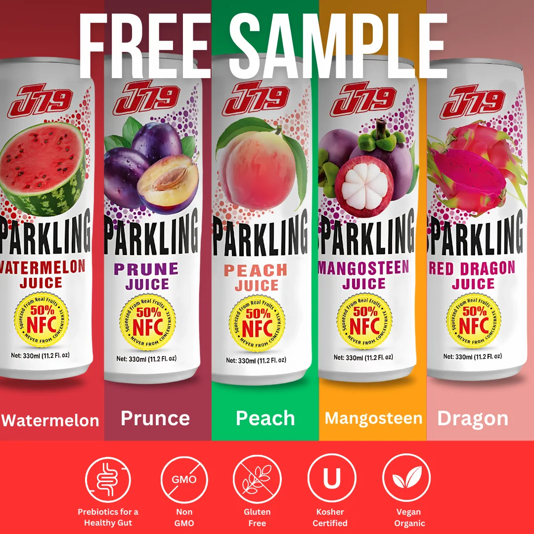 OEM/ODM & Free Sample 330ml Sparkling Orange Juice Drink - VINUT Vietnam Factory, Carbonated Beverage, Private Label Customizati