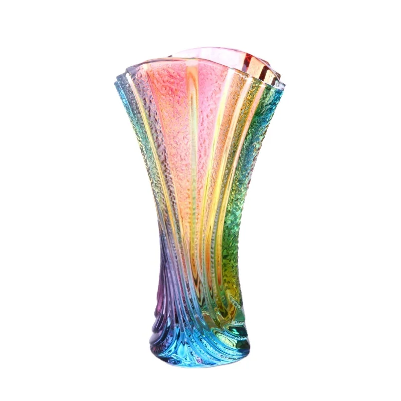 New Metal Flower Vase tall glass flower vase  attractive design in multi colour vase available in stock