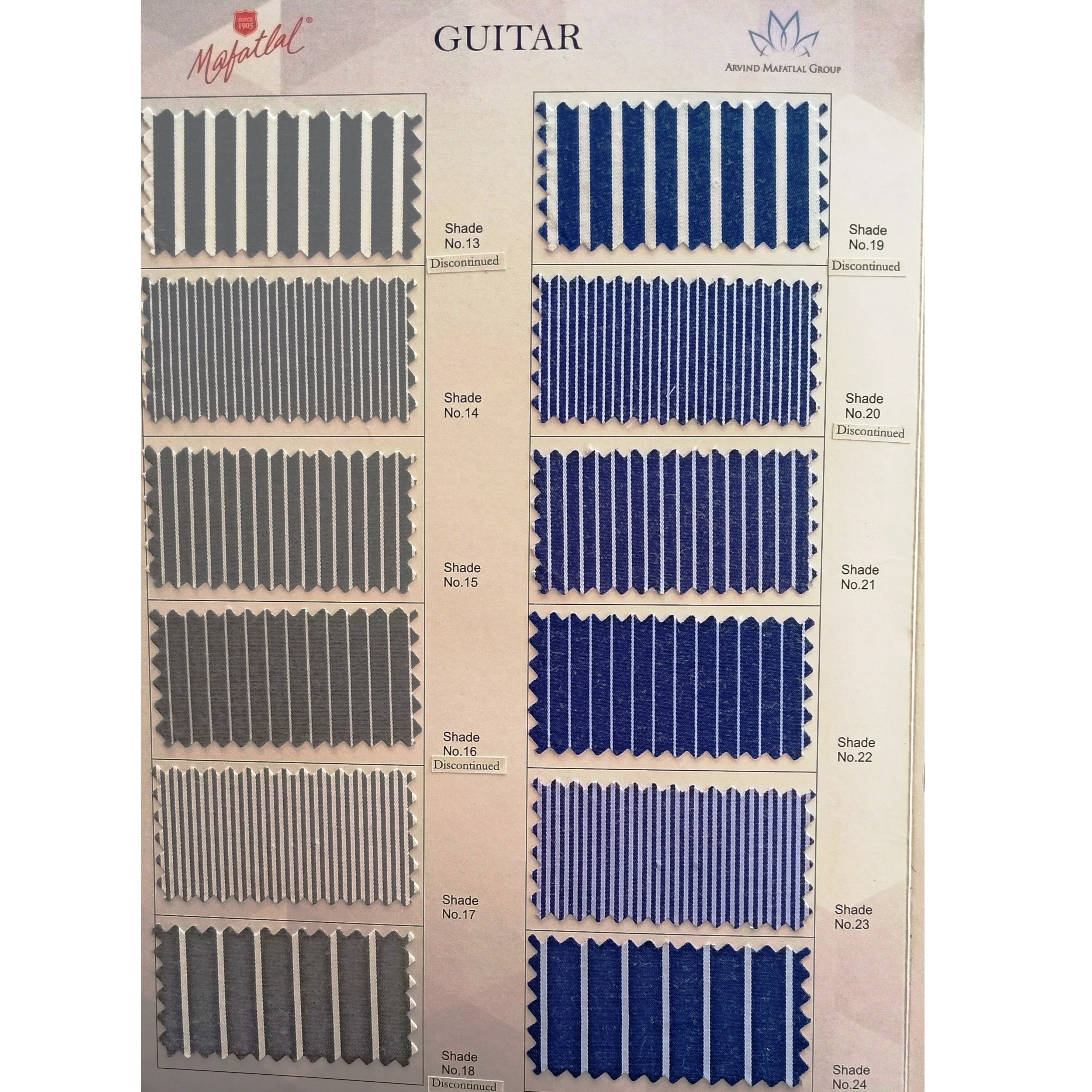 
Corporate and School Uniform Single Ply 65% Polyester 35% Cotton (PC) Shirting Super Stripes Fabric - Guitar 36