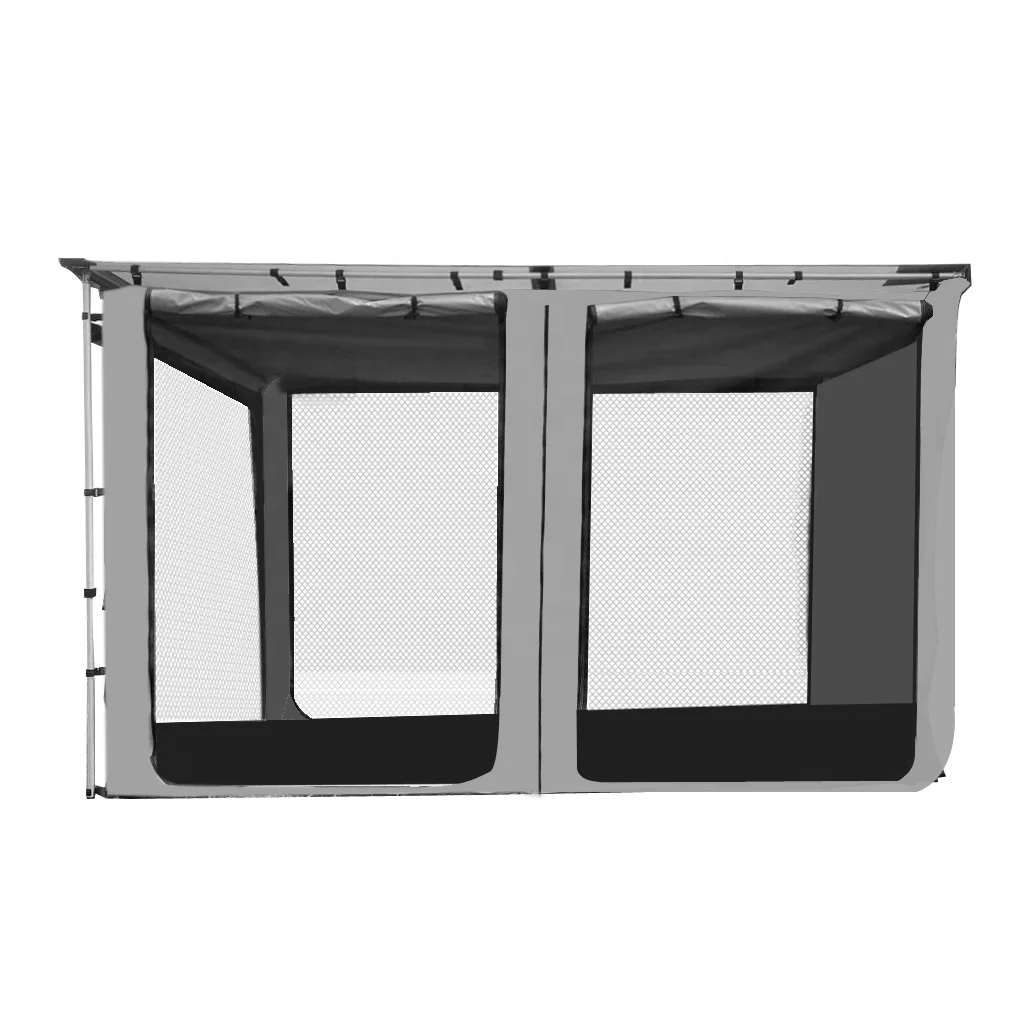 2022 best deluxe canopy changing room grey car awning tent room mesh wall