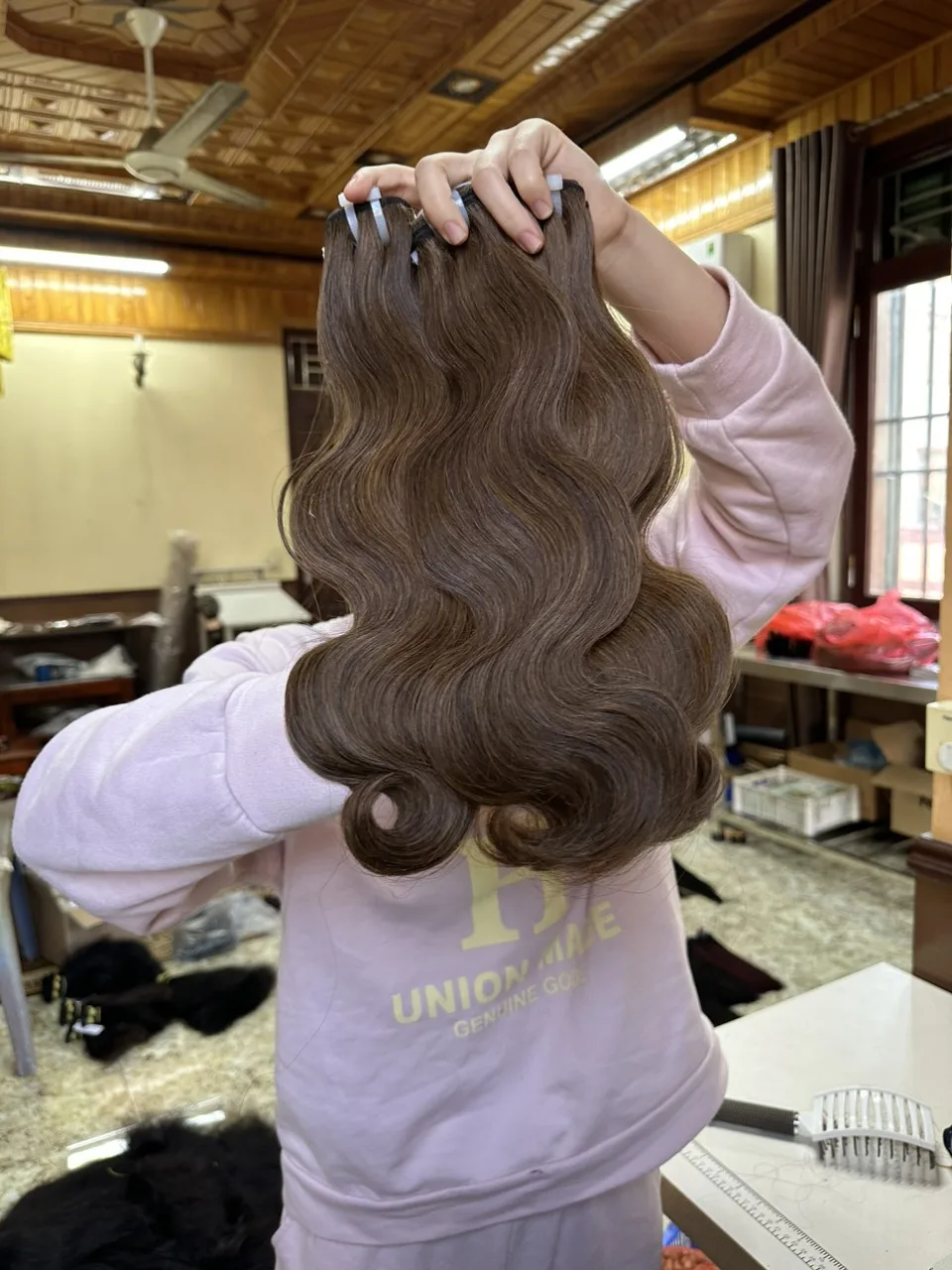 Hot Sale Chestnut Chocolate Brown Bundles Body Wave 100 Human Hair Weaving Manufacturer Vietnamese Raw Vietnamese Hair