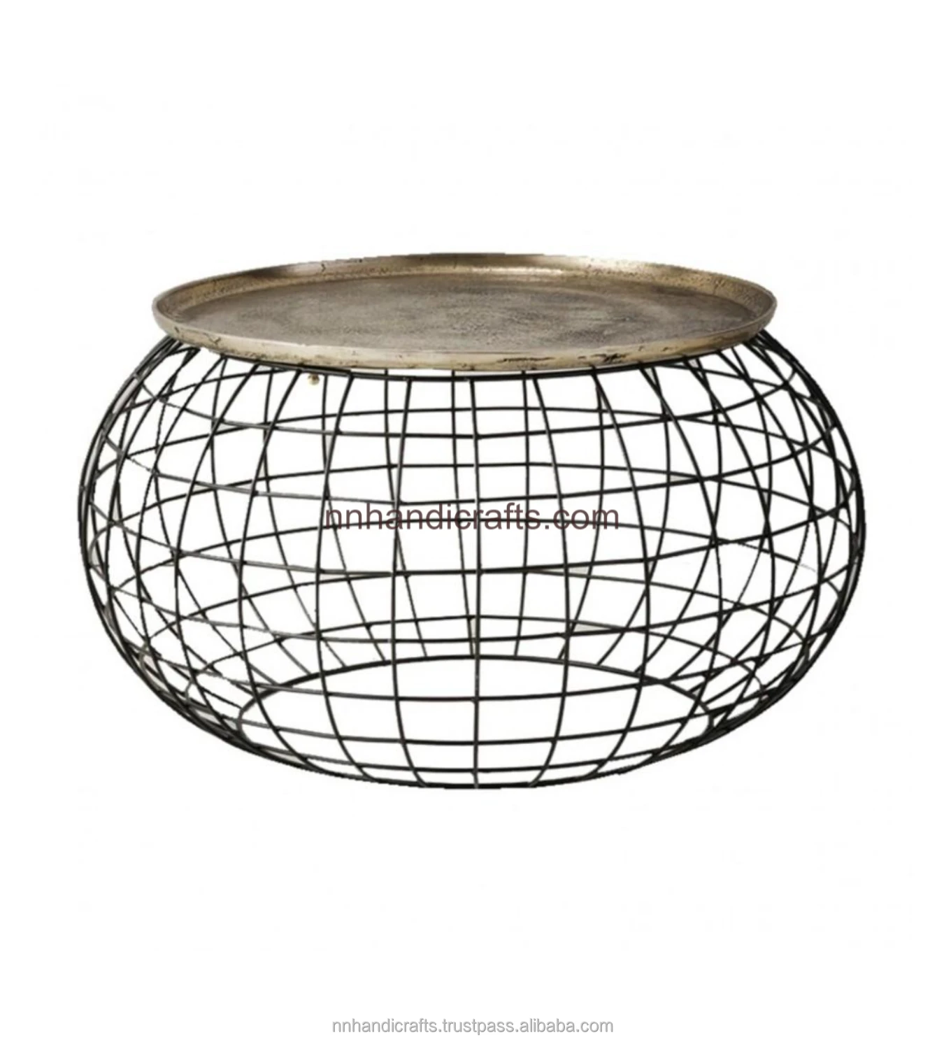 New Collection of Wood Wooden Jute Polished Round With Storage Box Capacity Coffee Tables Modern Coffee Table For Furniture Home