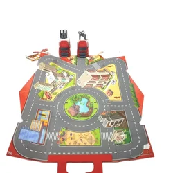 Plastic Fire Engine Friction Powered  Vehicle Game Toy