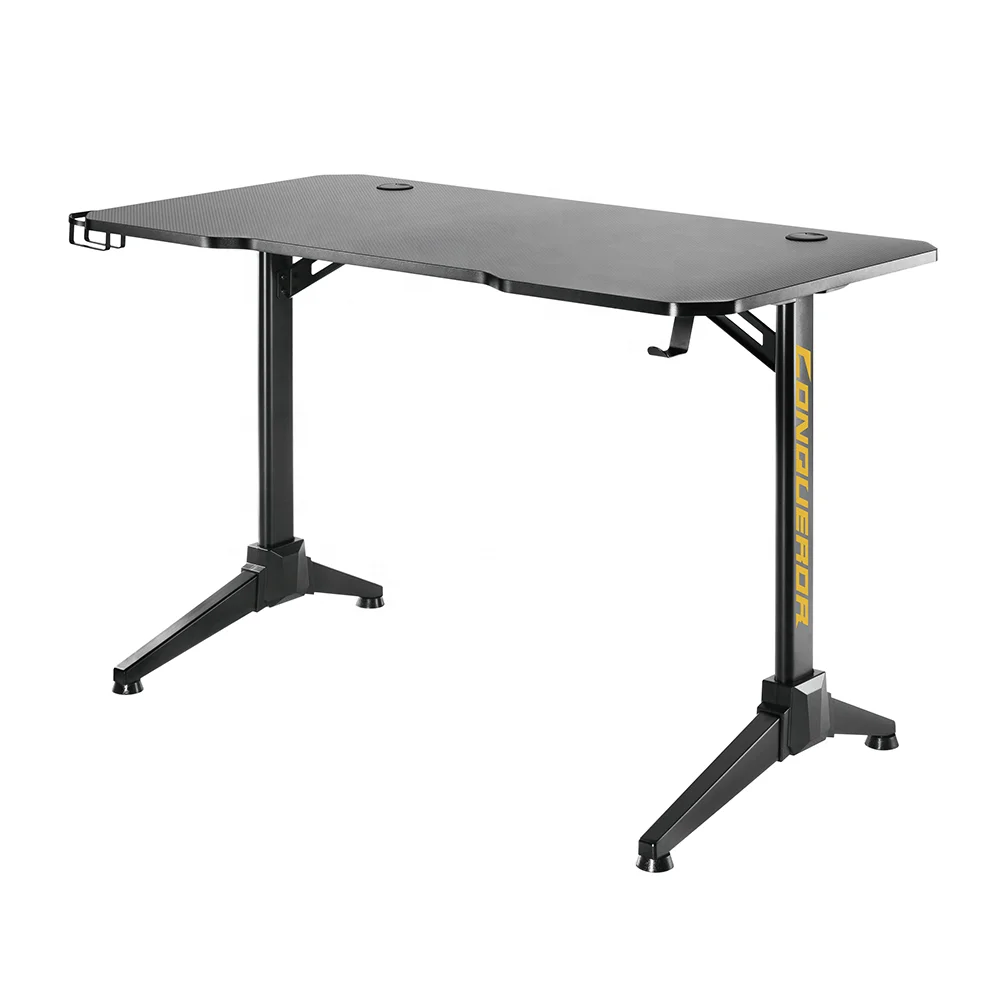 GMD03-1 Conqueror Gaming Desk With RGB Lighting Hotsell Computer Gaming Table Wholesale Modern PC Desk