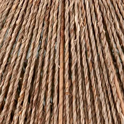 Seagrass lampshade with metal frame woven seagrass ceiling light wicker chandelier rattan pendant lighting for boho decor