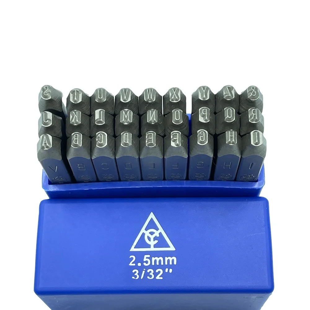 Manufacturers wholesale Industrial grade 2.5mm German Letter punch steel stamp