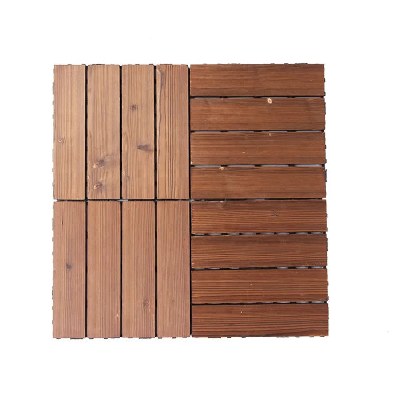 HH Flooring Composite Decking Tiles, Weather Resistant Wood Plastic Engineered Flooring