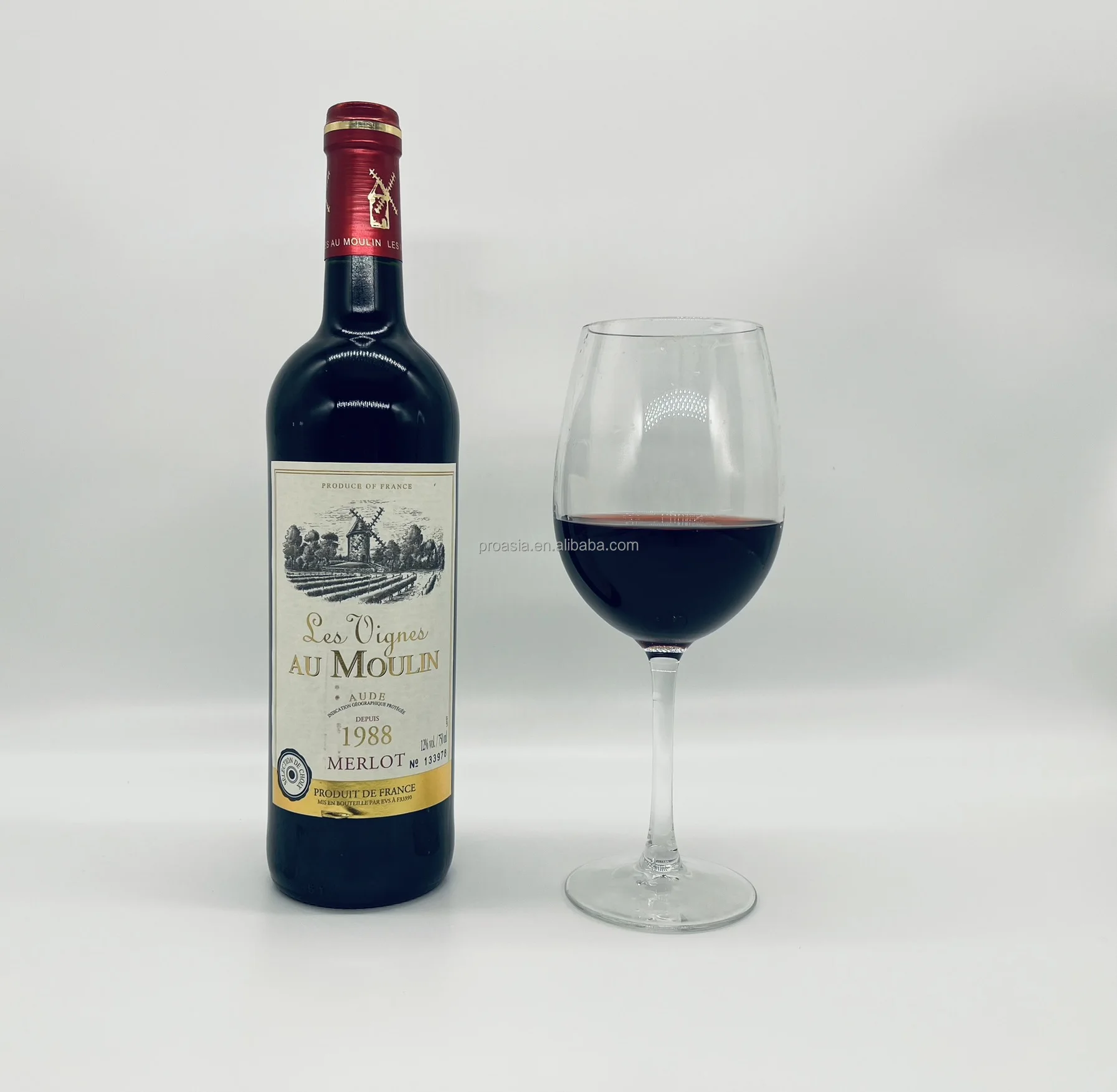 Лидер продаж красные вина 1988 Франции бордеанкс 20% средние сухие французские Дубовые бочки виноград Мерло столовое