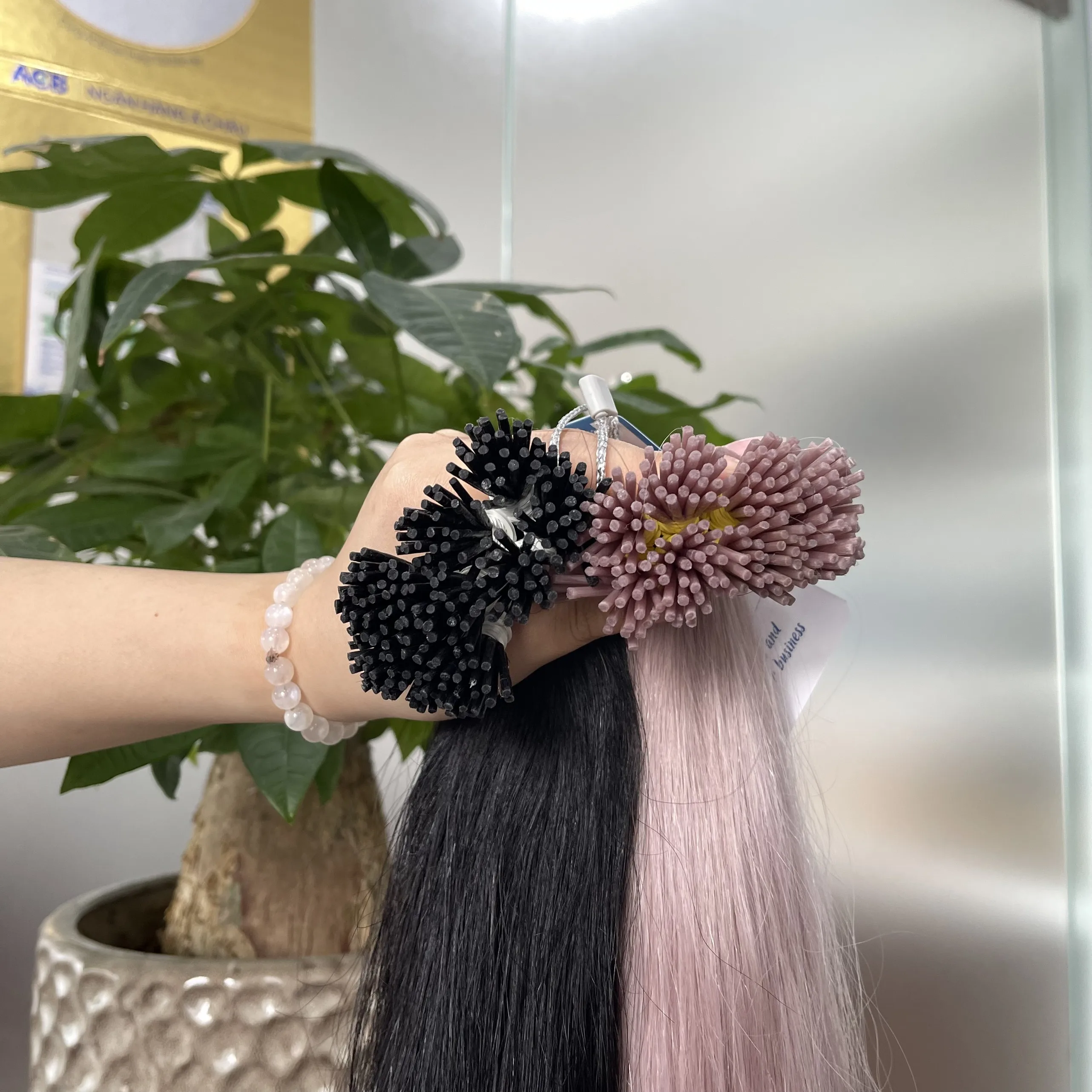 Factory price I tip Hair Extensions 100% Vietnamese human hair easy to apply best quality very silky super shiny ready to ship