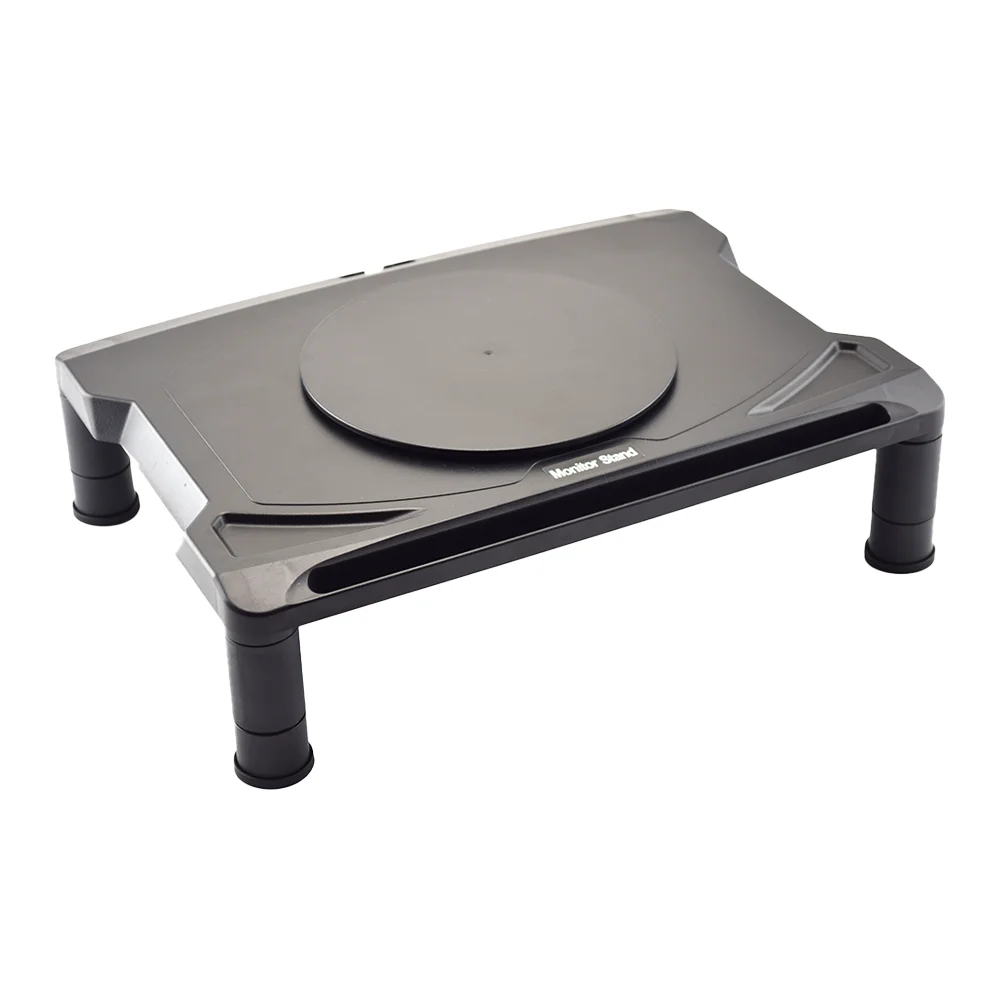 Efficient Laptop Cooler Stand with 360 Rotation Monitor Swivel Base