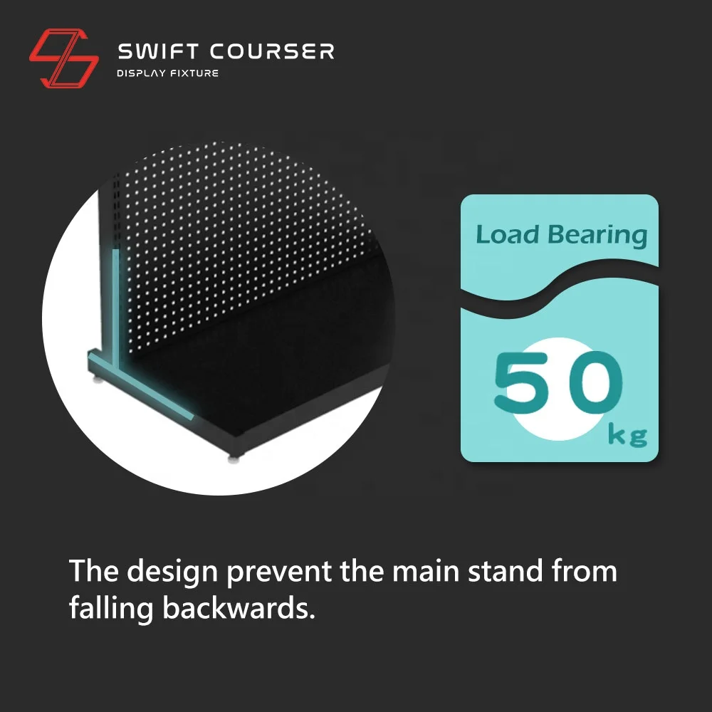 Retail professional store white peg boards gun wall pegboard decorating with pegs board hook