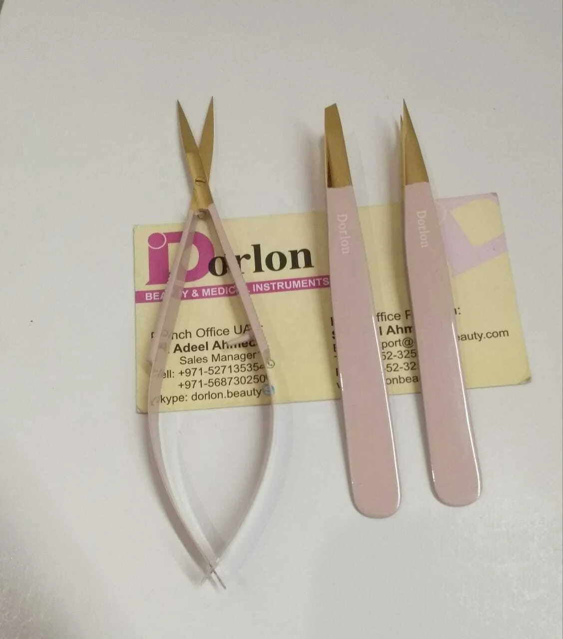 Hot Selling Eyebrow Tweezers Scissors Set With Custom Case Private Label Top Quality Slanted Pointed Tweezers & Spring S