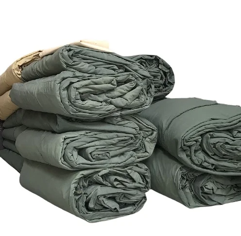 Industrial Tarps 100% Waxed Waterproof Heavy Duty Water Resistant Tent Fabric Cotton Canvas Tarpaulin Olive Green Tarp Covers