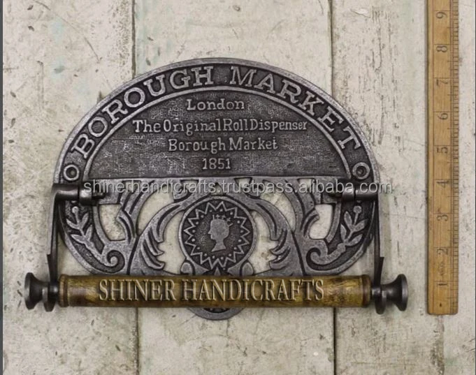 vintage Antique TOILET PAPER  ROLL HOLDER Choose Aluminum designs cast industrial old farmhouse country cottage Kitchen Roll